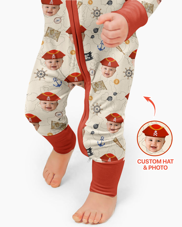 Gerippte Babykleidung mit individuellem Foto - Weich &amp; Skizzenhaft