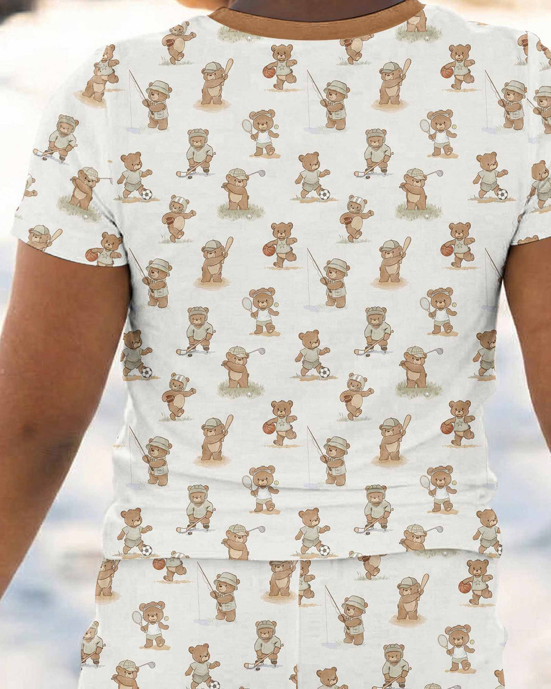 Zweiteiliges, kurzärmliges Pyjama-Set mit Marienkäfern