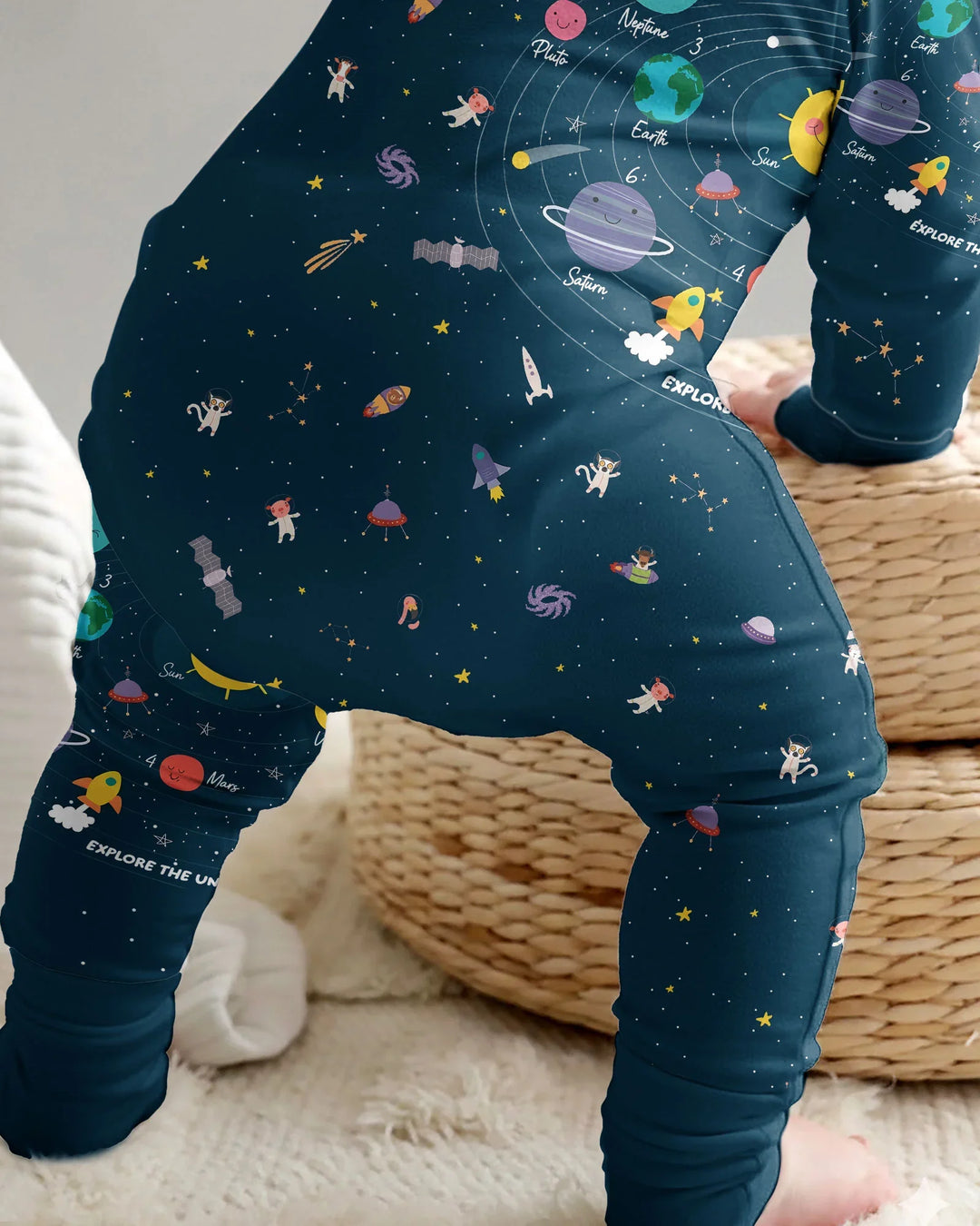 Gerippte Babykleidung mit individuellem Foto - Weich &amp; Skizzenhaft