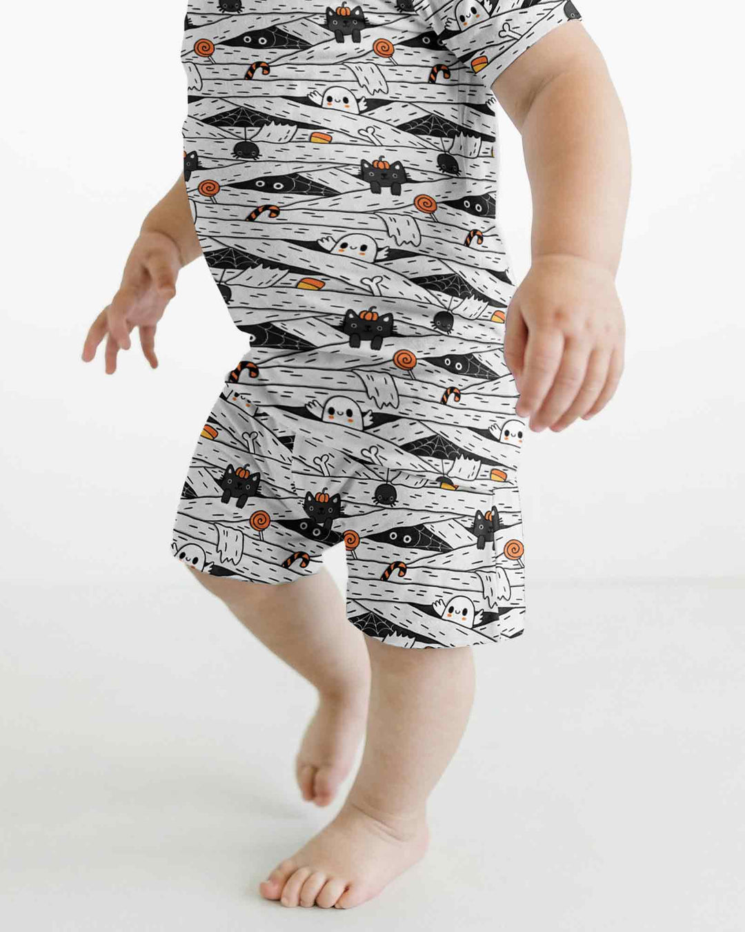 Schlafanzug-Set zweiteilig, kurze Ärmel, kurze Hose, Bambus