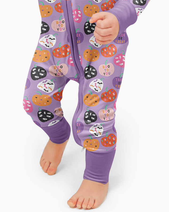 Boo Pumpkin Season Bamboo Convertible Zippy