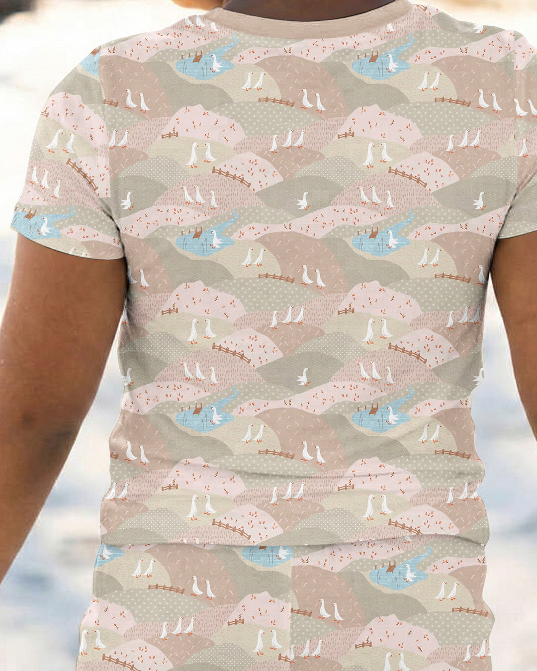 Zweiteiliges, kurzärmliges Pyjama-Set mit Marienkäfern