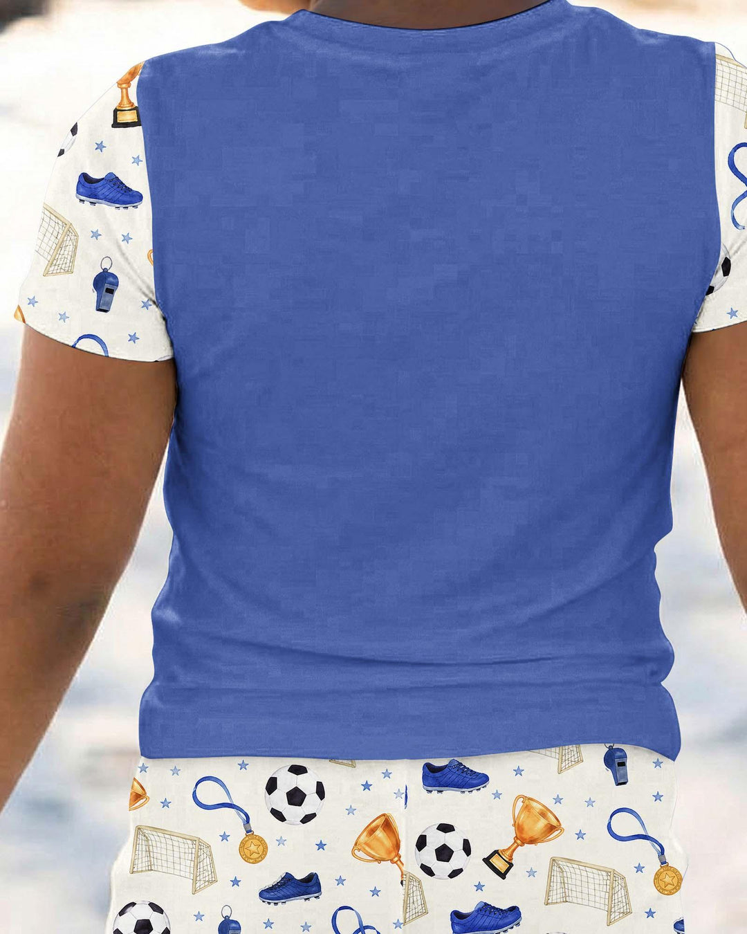Zweiteiliges, kurzärmliges Pyjama-Set mit Marienkäfern
