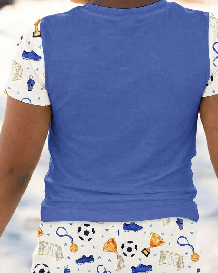 Zweiteiliges, kurzärmliges Pyjama-Set mit Marienkäfern