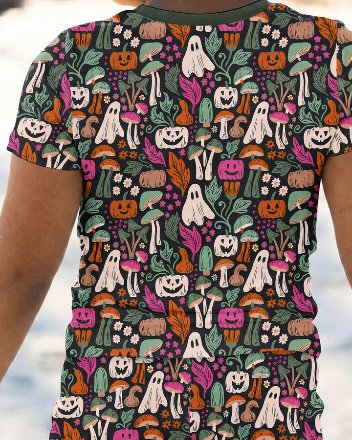 Dark Pumpkin Zona Bamboo Two Piece Short Sleeve Pajama Set