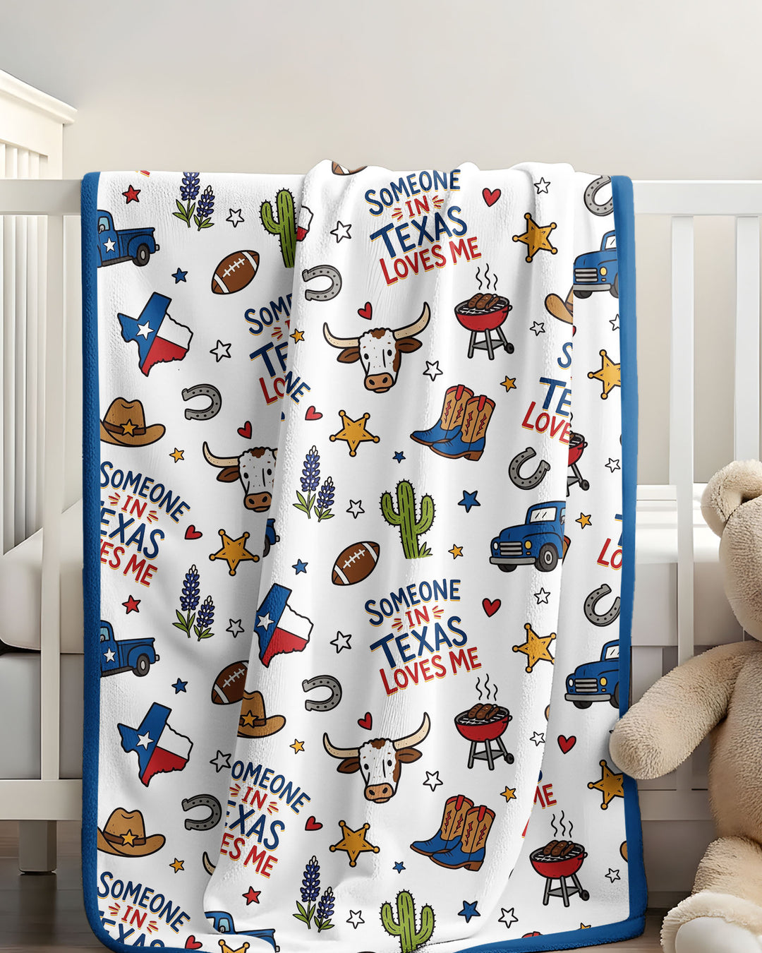 Someone in Texas Loves Me Bamboo Blanket