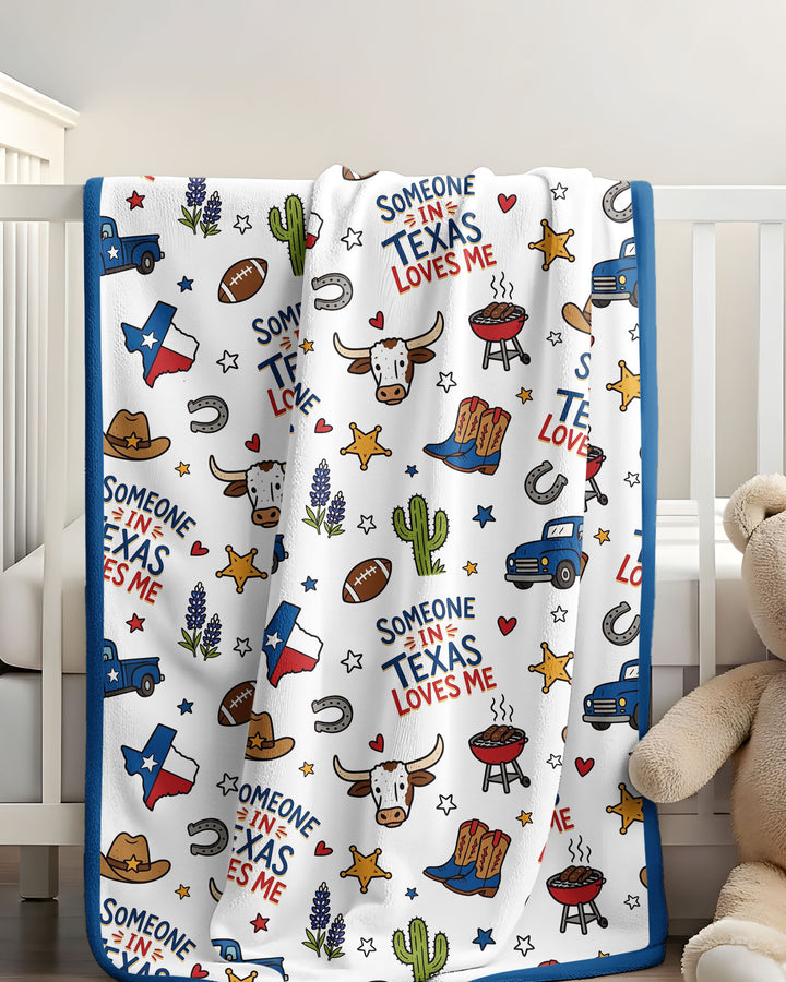 Someone in Texas Loves Me Bamboo Blanket
