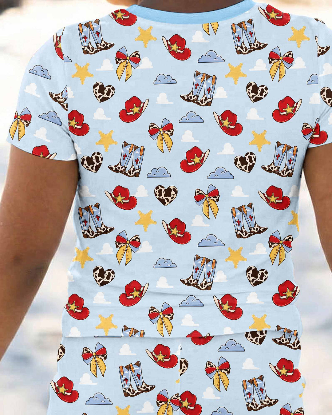 Zweiteiliges, kurzärmliges Pyjama-Set mit Marienkäfern