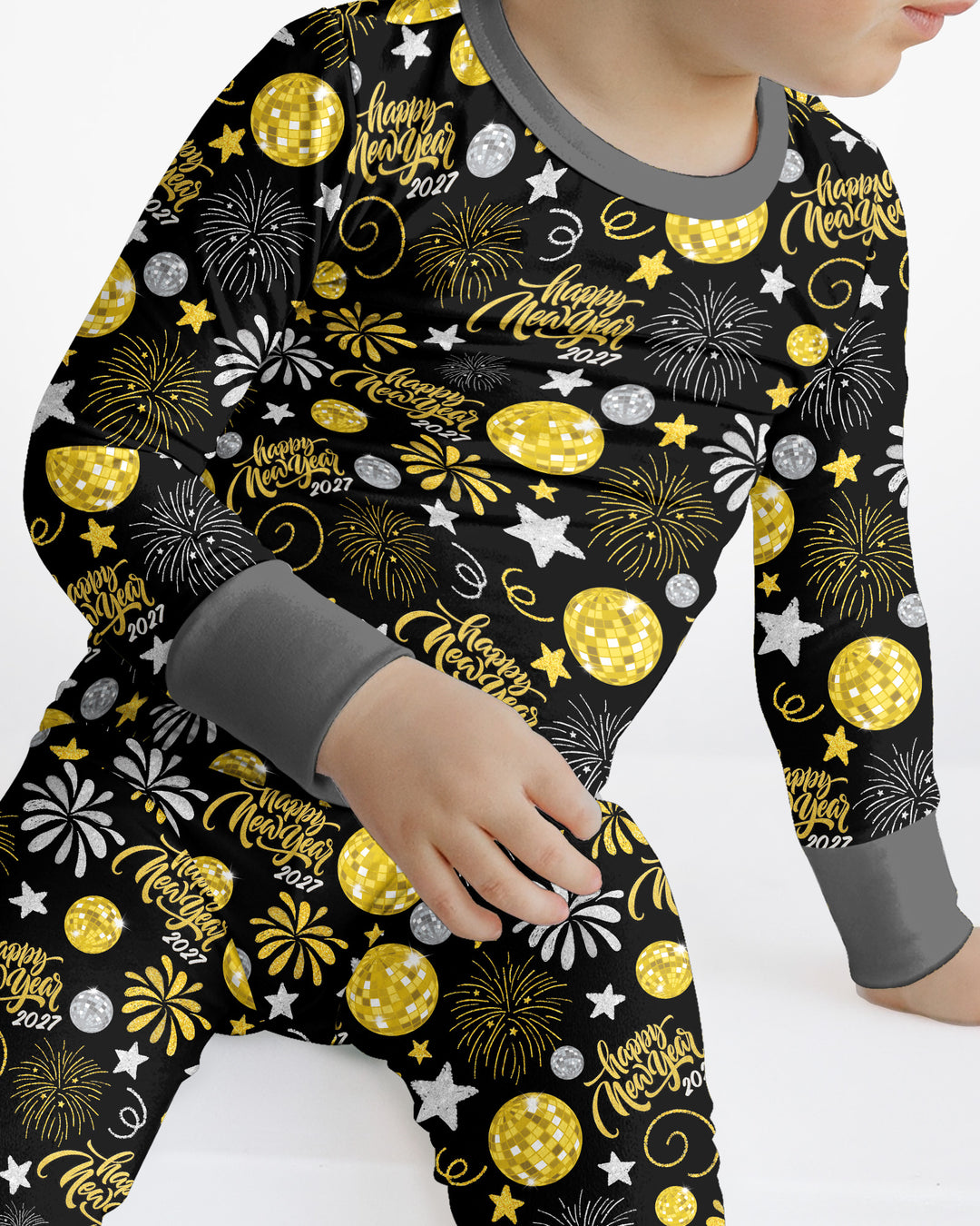 New Year's Eve Celebration 2027  Bamboo Two Piece Long Sleeve Pajama Set
