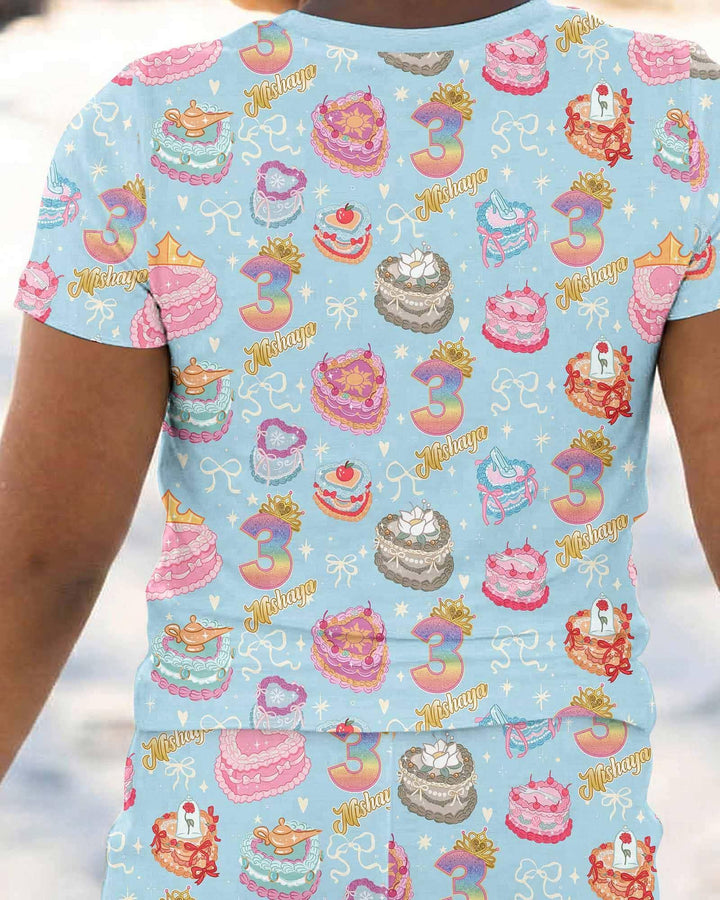 Zweiteiliges, kurzärmliges Pyjama-Set mit Marienkäfern