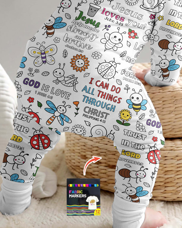 Joyful Garden Bible Verse Colorable Bamboo Convertible Zippy