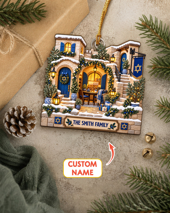 Happy Hanukkah - Personalized Acrylic Ornament