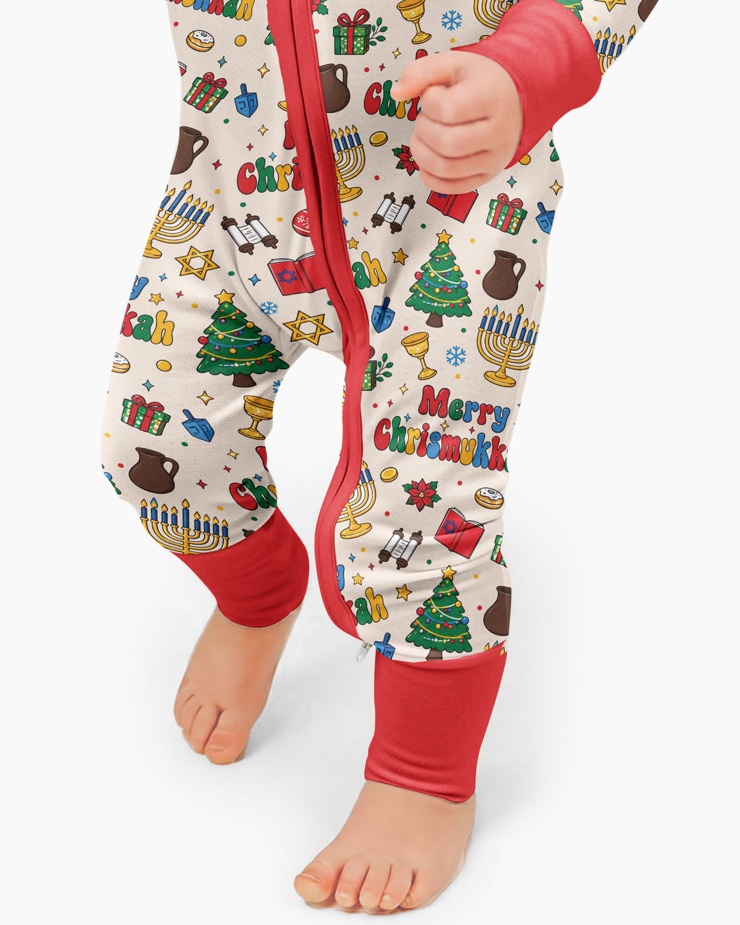 Merry Chrismukkah Bamboo Convertible Zippy