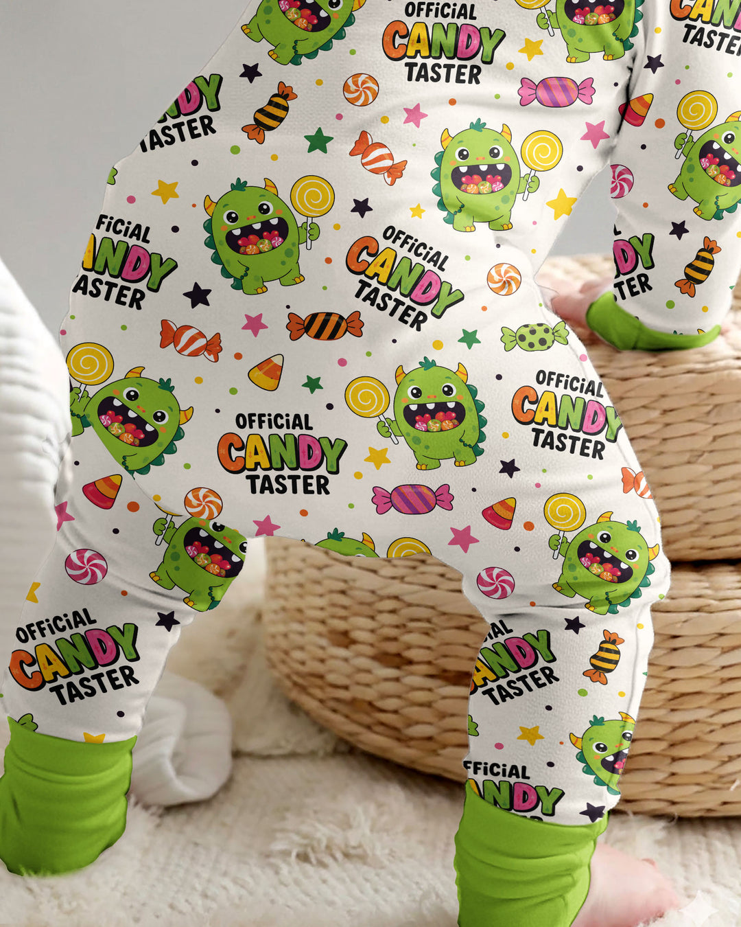Halloween Official Candy Tester Bamboo Convertible Zippy