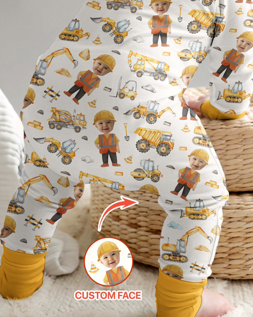 Custom Photo Little Builder Bamboo Convertible Zippy