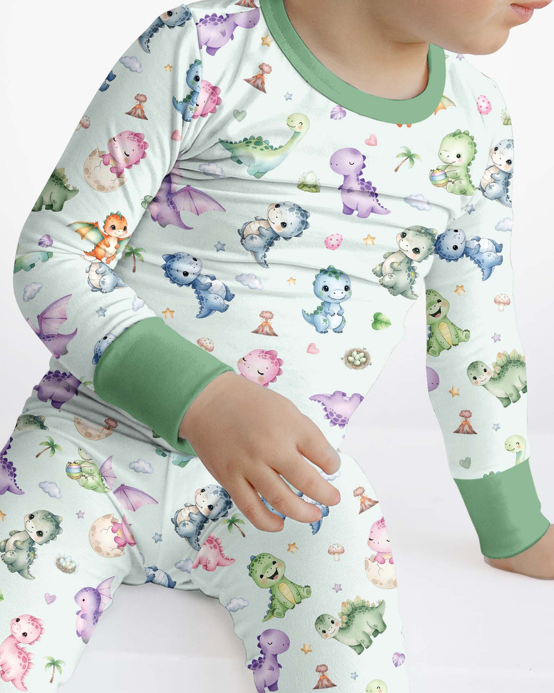 Kawaii Teddy Bamboo Two Piece Long Sleeve Pajama Set