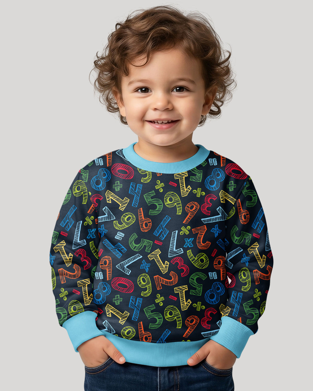 Math Doodles Bamboo Crewneck Sweatshirt