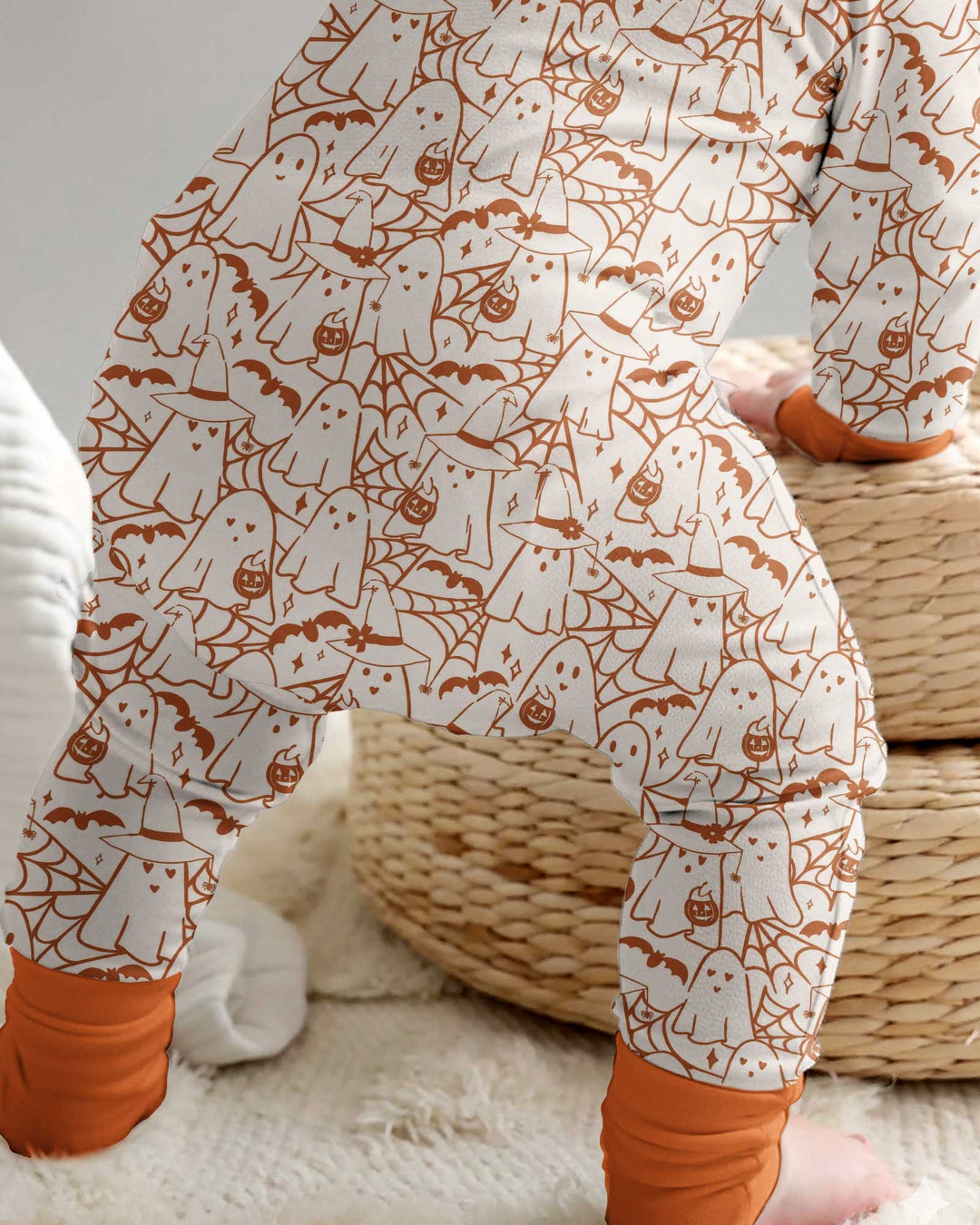 Boo Trick or Treat Ghosts Halloween Bamboo Convertible Zippy