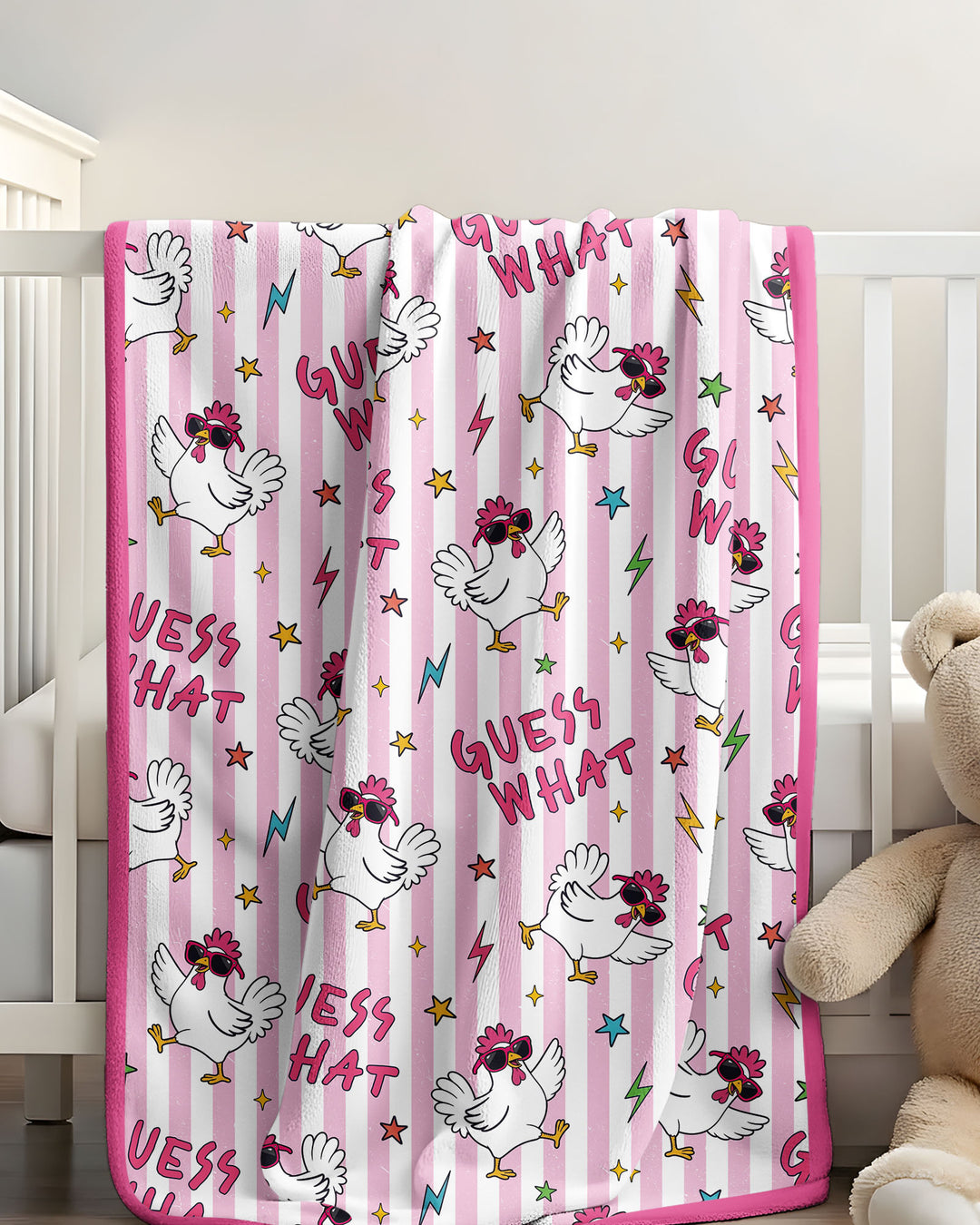 Guess What? Chicken Butt! Bamboo Blanket