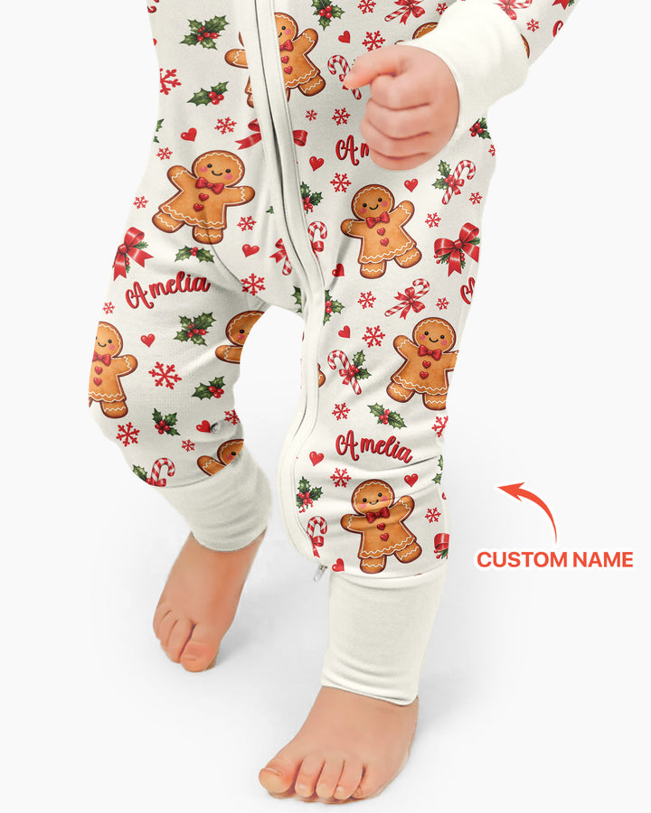 Custom Name Gingerbread Bamboo Convertible Zippy