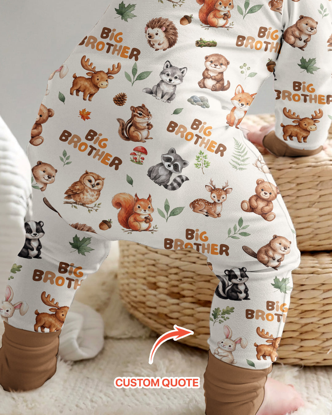 Gerippte Babykleidung mit individuellem Foto - Weich &amp; Skizzenhaft