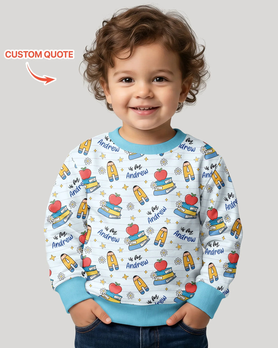 Custom Template Bambus-Rundhals-Sweatshirt