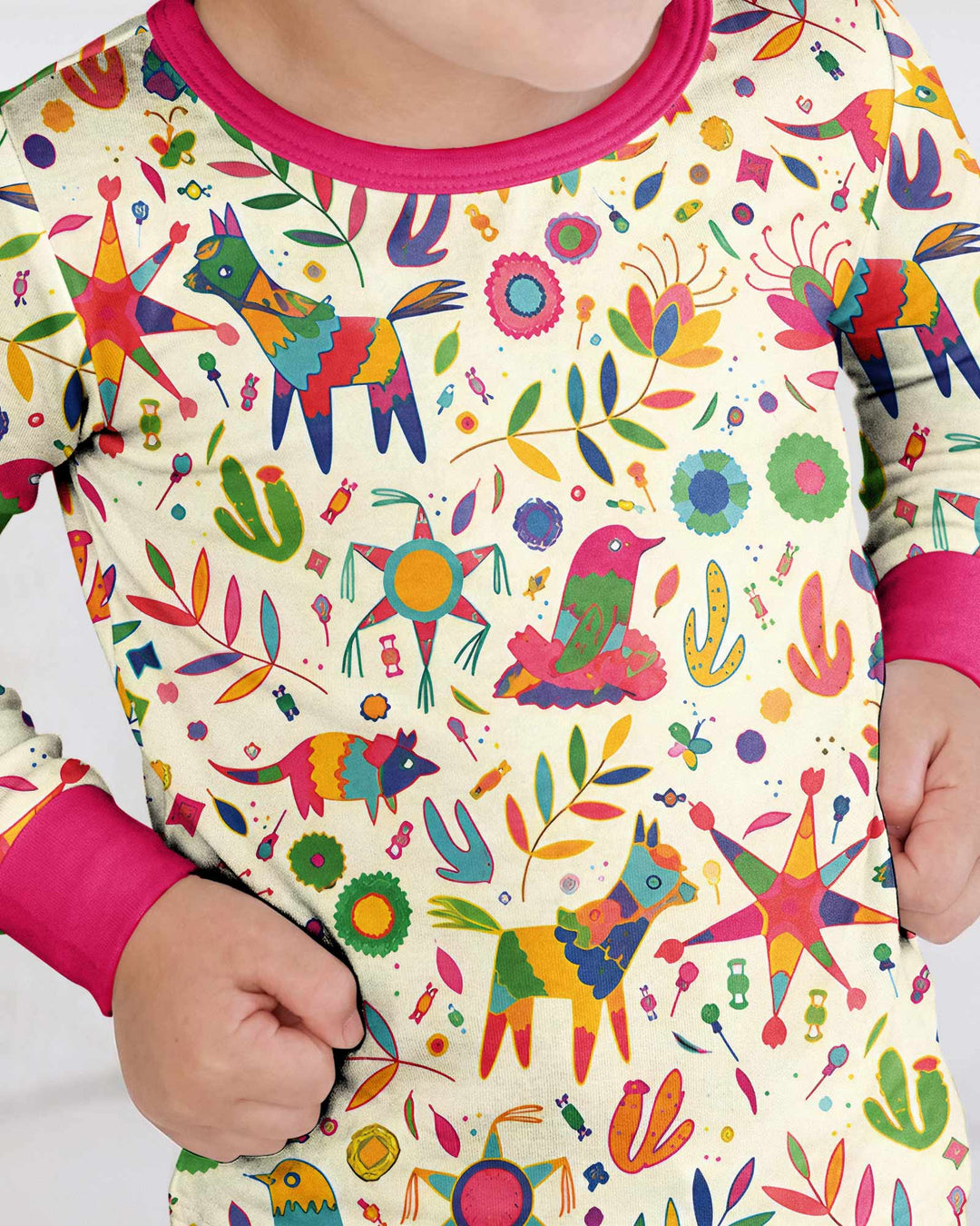 Party Piñatas Bamboo Two Piece Long Sleeve Pajama Set
