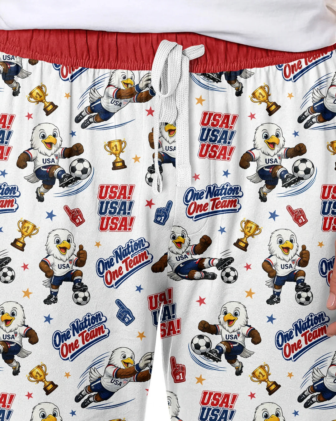 Soccer One Nation One Team Bamboo Men's Pajama Set