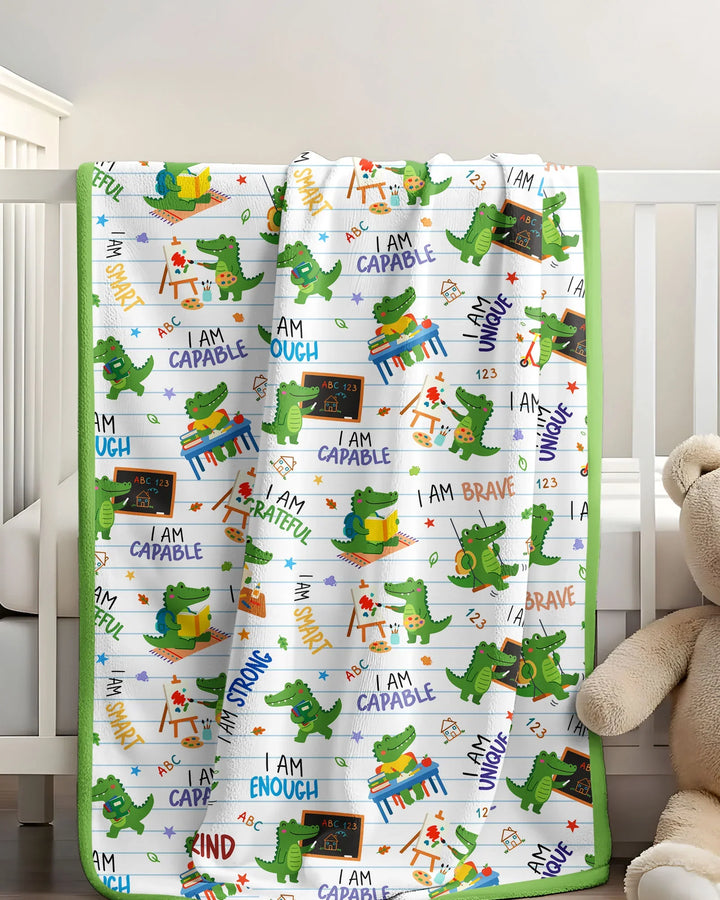 Brave Gator Days Bamboo Blanket