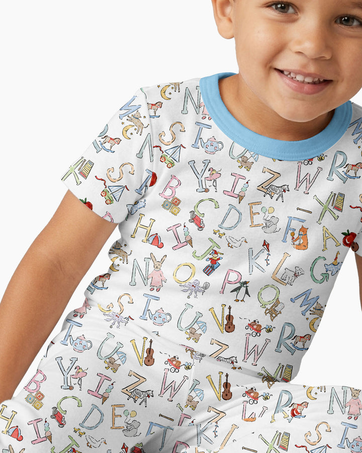 Zweiteiliges, kurzärmliges Pyjama-Set mit Marienkäfern