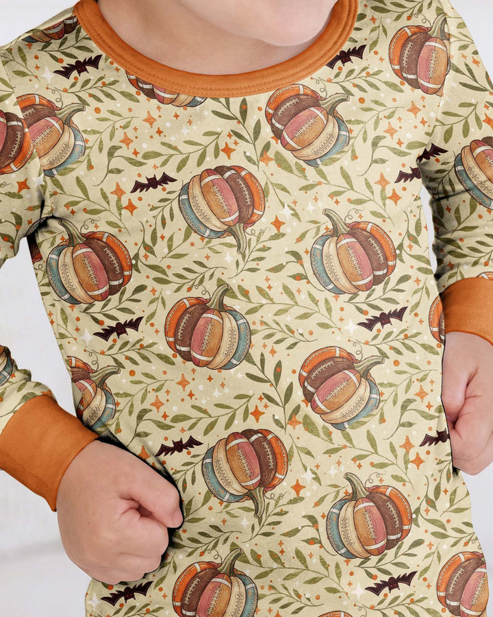 It's Football Season Bamboo Two Piece Long Sleeve Pajama Set