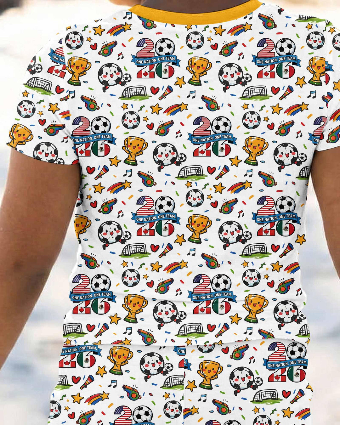 Zweiteiliges, kurzärmliges Pyjama-Set mit Marienkäfern