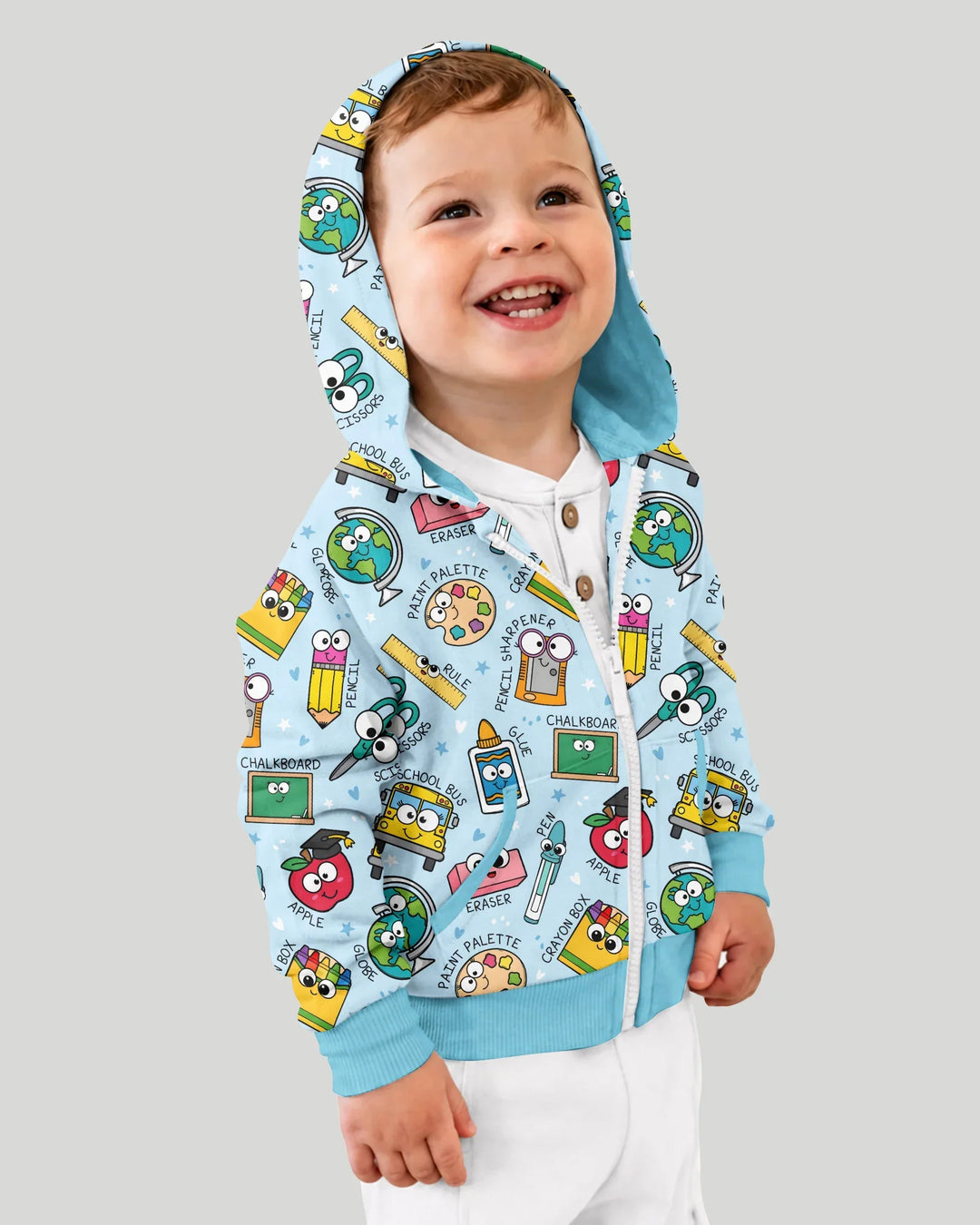 Happy School Pals Bamboo Zip Hoodie