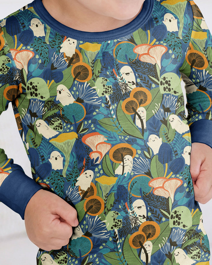 Ghost Forest Bamboo Two Piece Long Sleeve Pajama Set