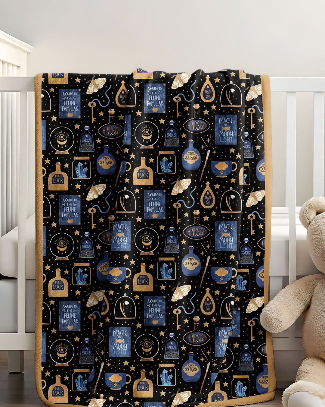Good Witch Spell books and Potions Bamboo Blanket