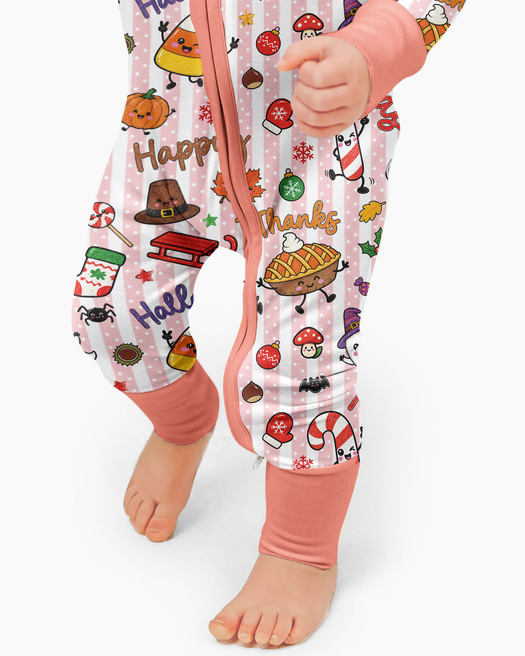 Happy Hallothanksmas Bamboo Convertible Zippy