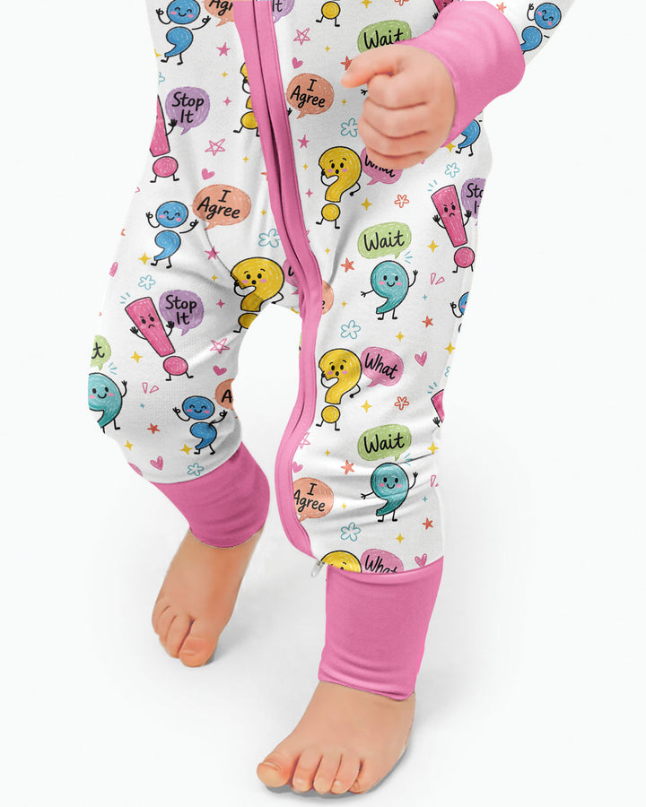Punctuation Emotion Bamboo Convertible Zippy