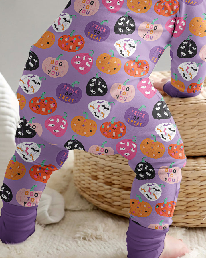 Boo Pumpkin Season Bamboo Convertible Zippy