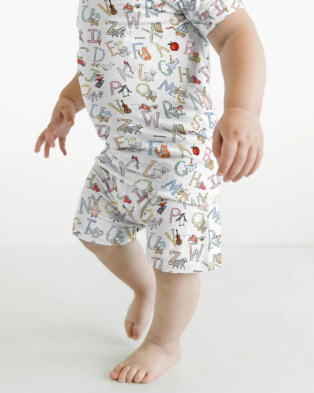 Schlafanzug-Set zweiteilig, kurze Ärmel, kurze Hose, Bambus