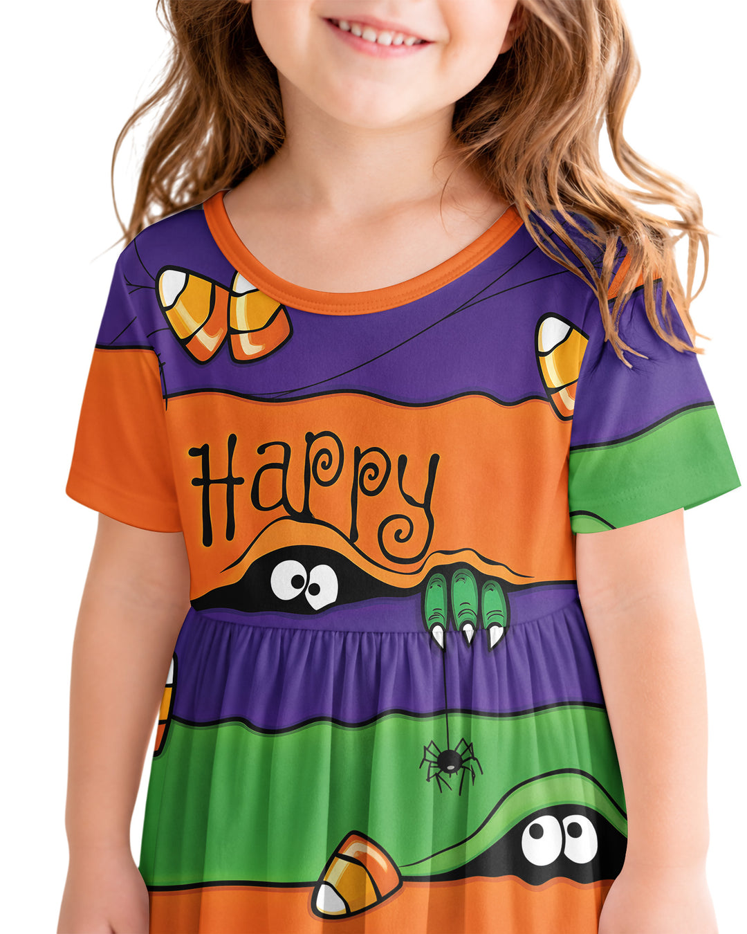Happy Halloween Bamboo Twirl Dress