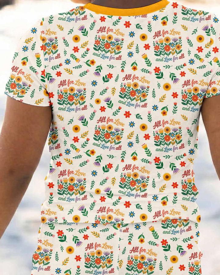 Zweiteiliges, kurzärmliges Pyjama-Set mit Marienkäfern