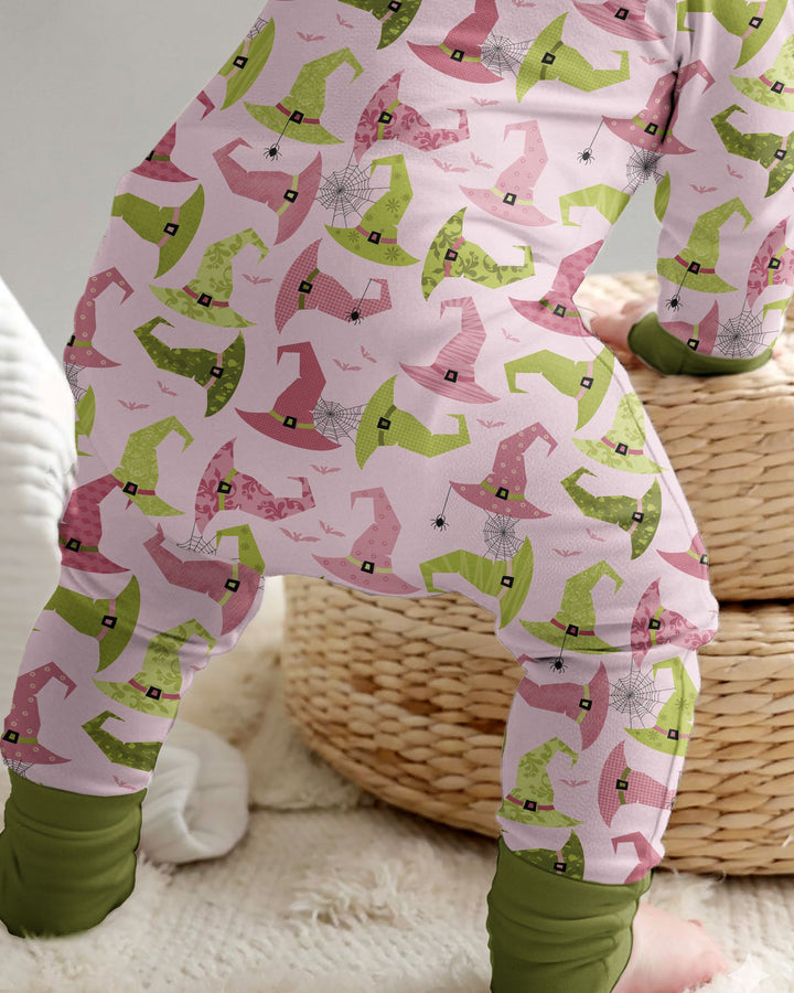 Pink Witch Hat Halloween Bamboo Convertible Zippy
