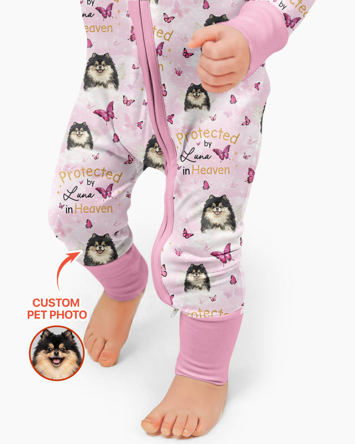 Gerippte Babykleidung mit individuellem Foto - Weich &amp; Skizzenhaft
