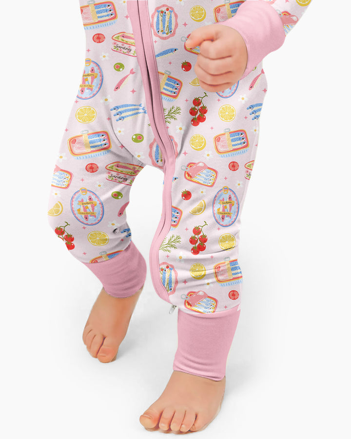 Gerippte Babykleidung mit individuellem Foto - Weich &amp; Skizzenhaft