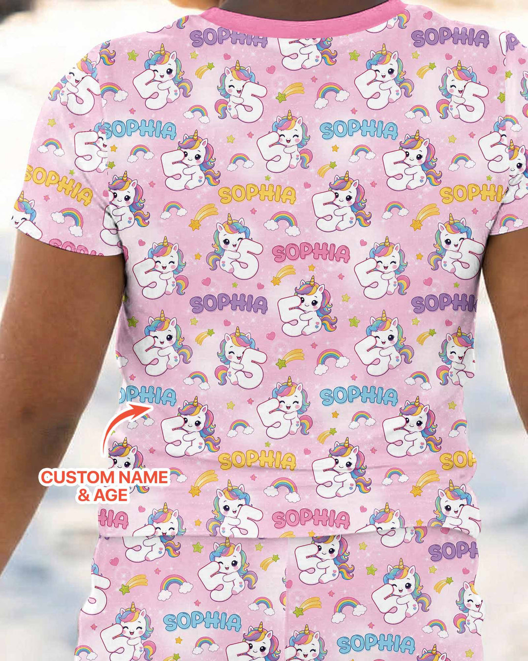 Zweiteiliges, kurzärmliges Pyjama-Set mit Marienkäfern