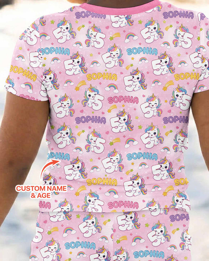 Zweiteiliges, kurzärmliges Pyjama-Set mit Marienkäfern