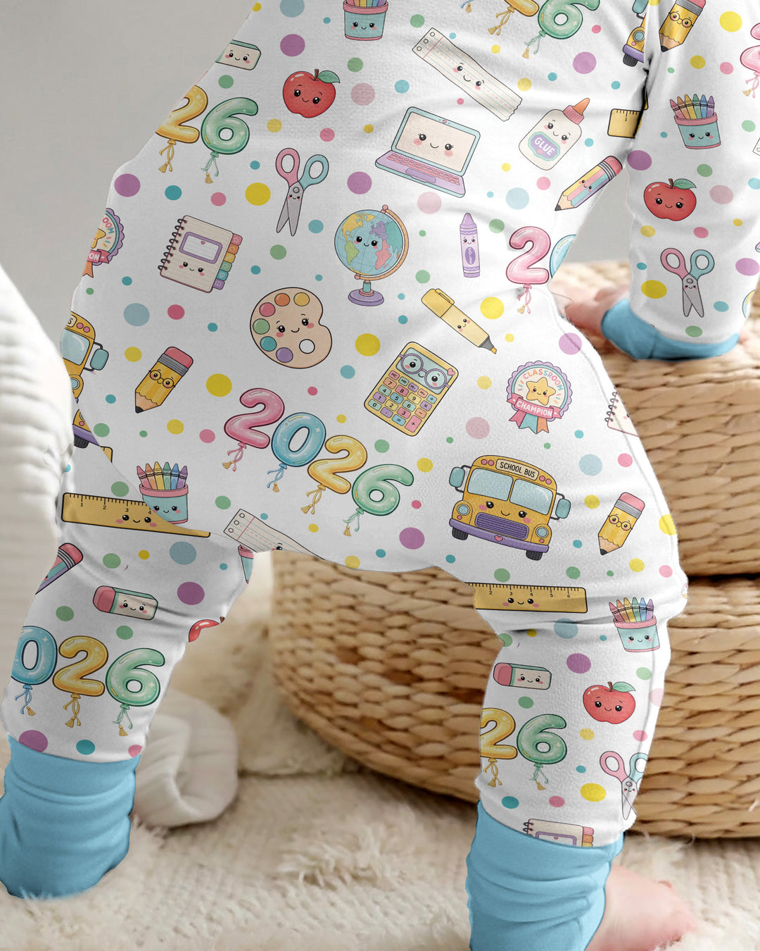 Gerippte Babykleidung mit individuellem Foto - Weich &amp; Skizzenhaft