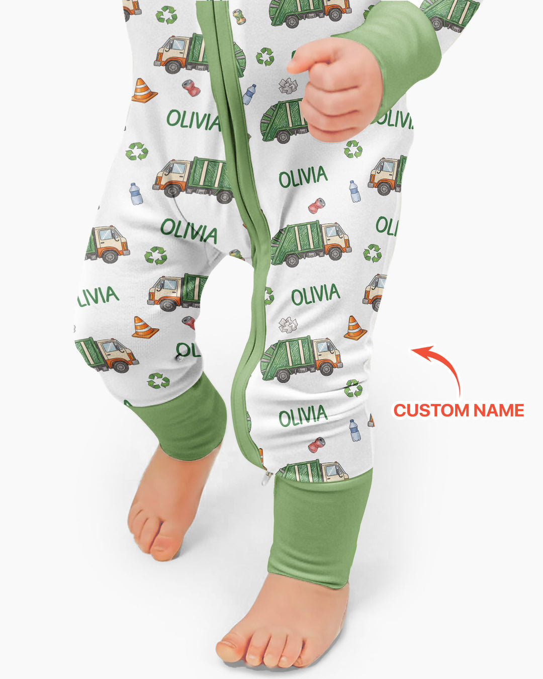 Gerippte Babykleidung mit individuellem Foto - Weich &amp; Skizzenhaft