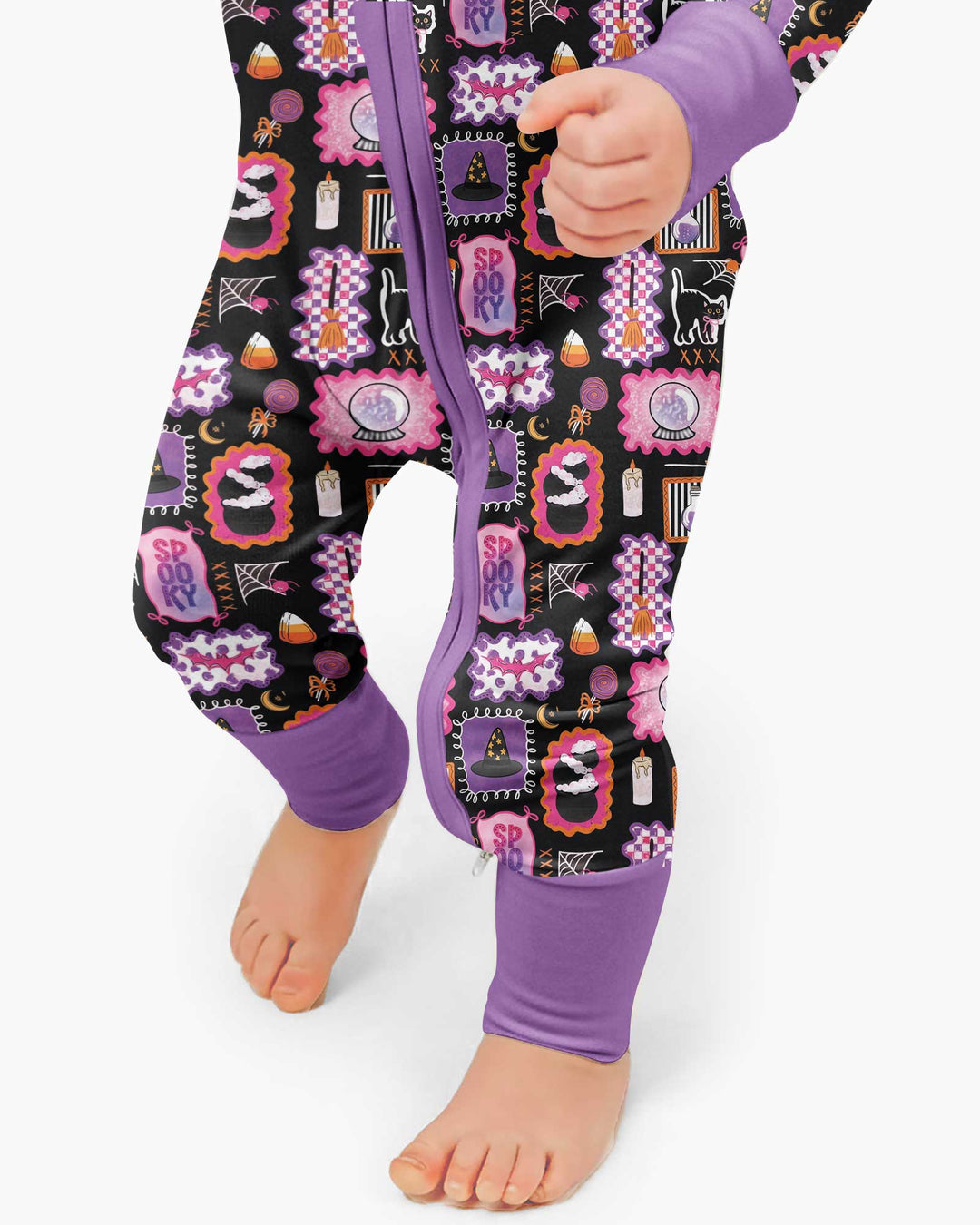 Pink Witchy Halloween Bamboo Convertible Zippy