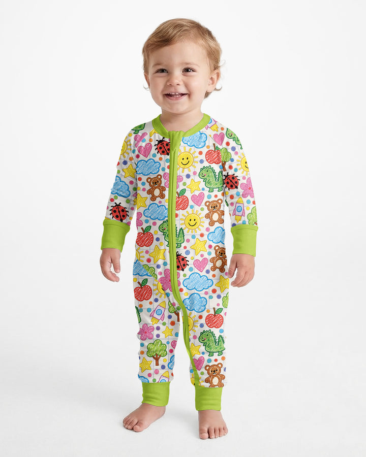 Baby Cute Draw Bamboo Convertible Zippy
